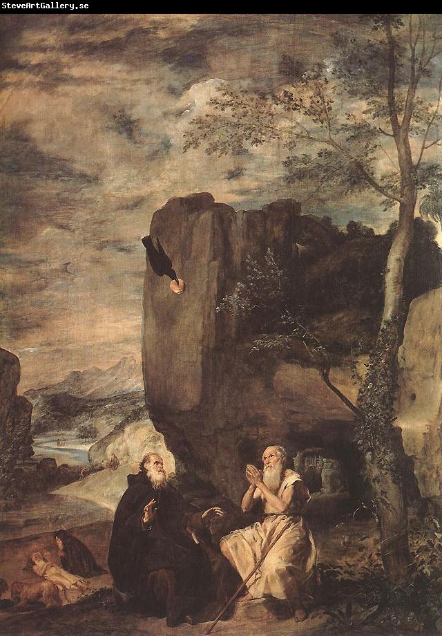 VELAZQUEZ, Diego Rodriguez de Silva y Sts Paul the Hermit and Anthony Abbot ar